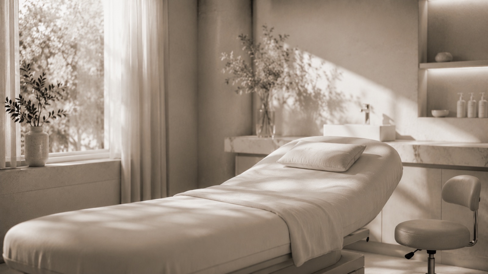 A private treatment room